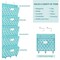 Hanging Wall Mounted Storage Holder Pocket Chart for Magazine, Notebooks, Planners, Mails, 5 Extra Large Pockets(Blue withLantern Pattern)